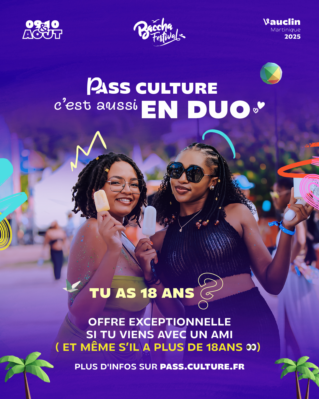 Visuel Pass Culture Duo pour Baccha festival