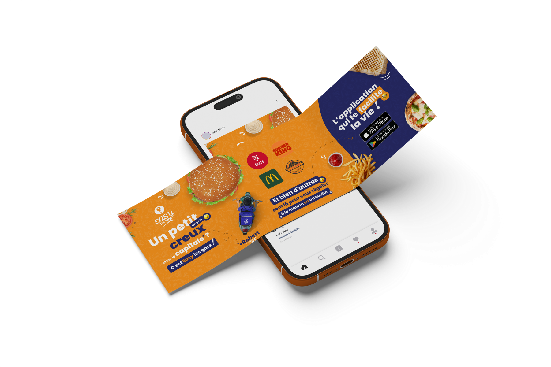 Déclinaison digitale de la campagne Easy ta Vie : application et supports mobiles