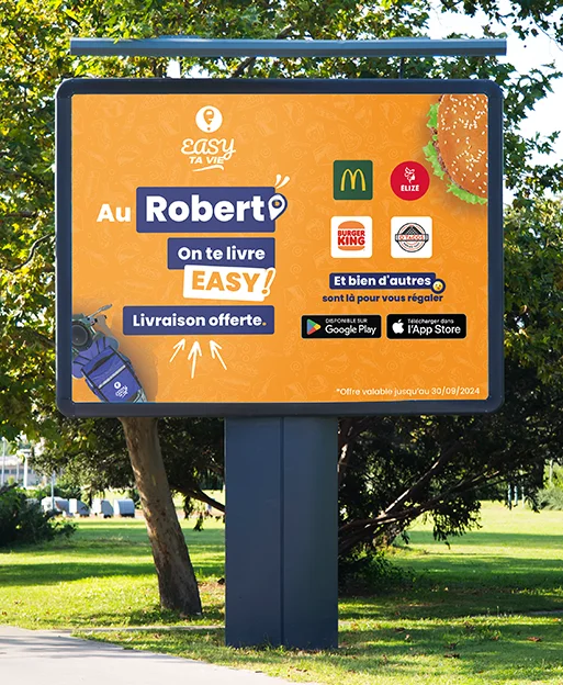 Easy ta Vie, campagne d’affichage pour un service de livraison