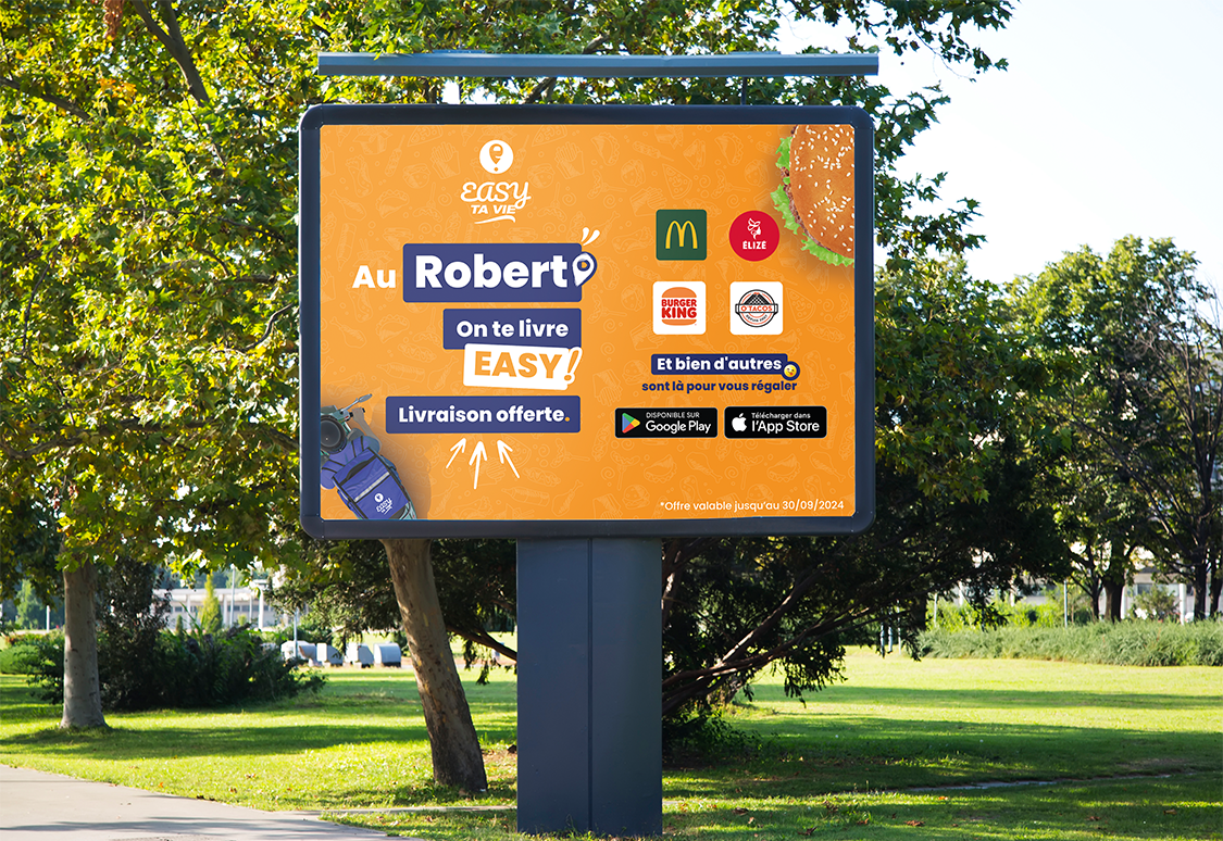 Easy ta Vie, campagne d’affichage pour le lancement d’un service de livraison